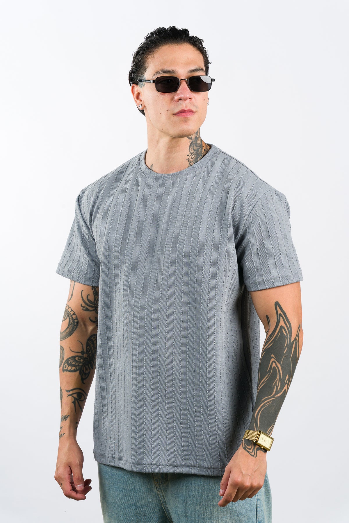 T-Shirt Text Kr Gris