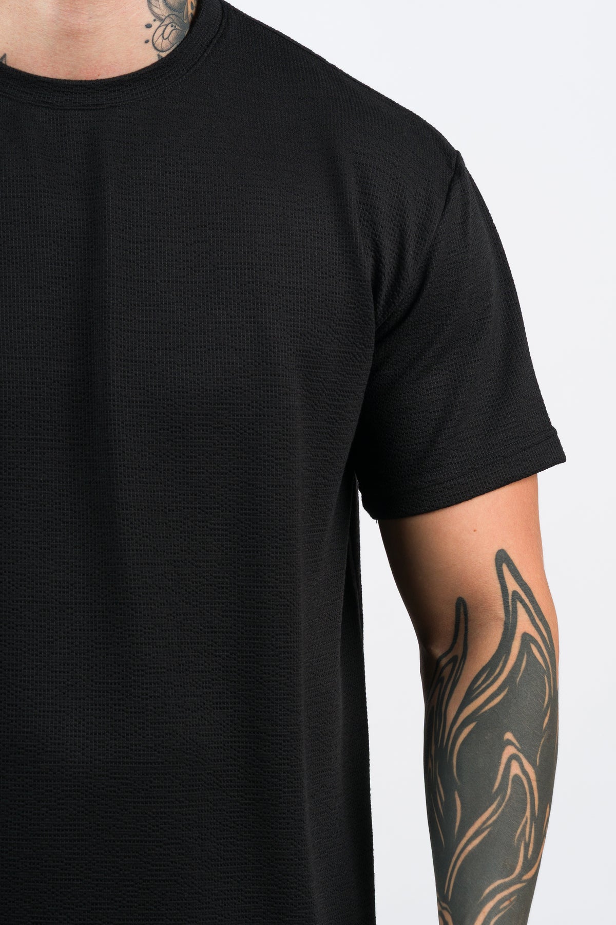 T-Shirt Text Rk Negra