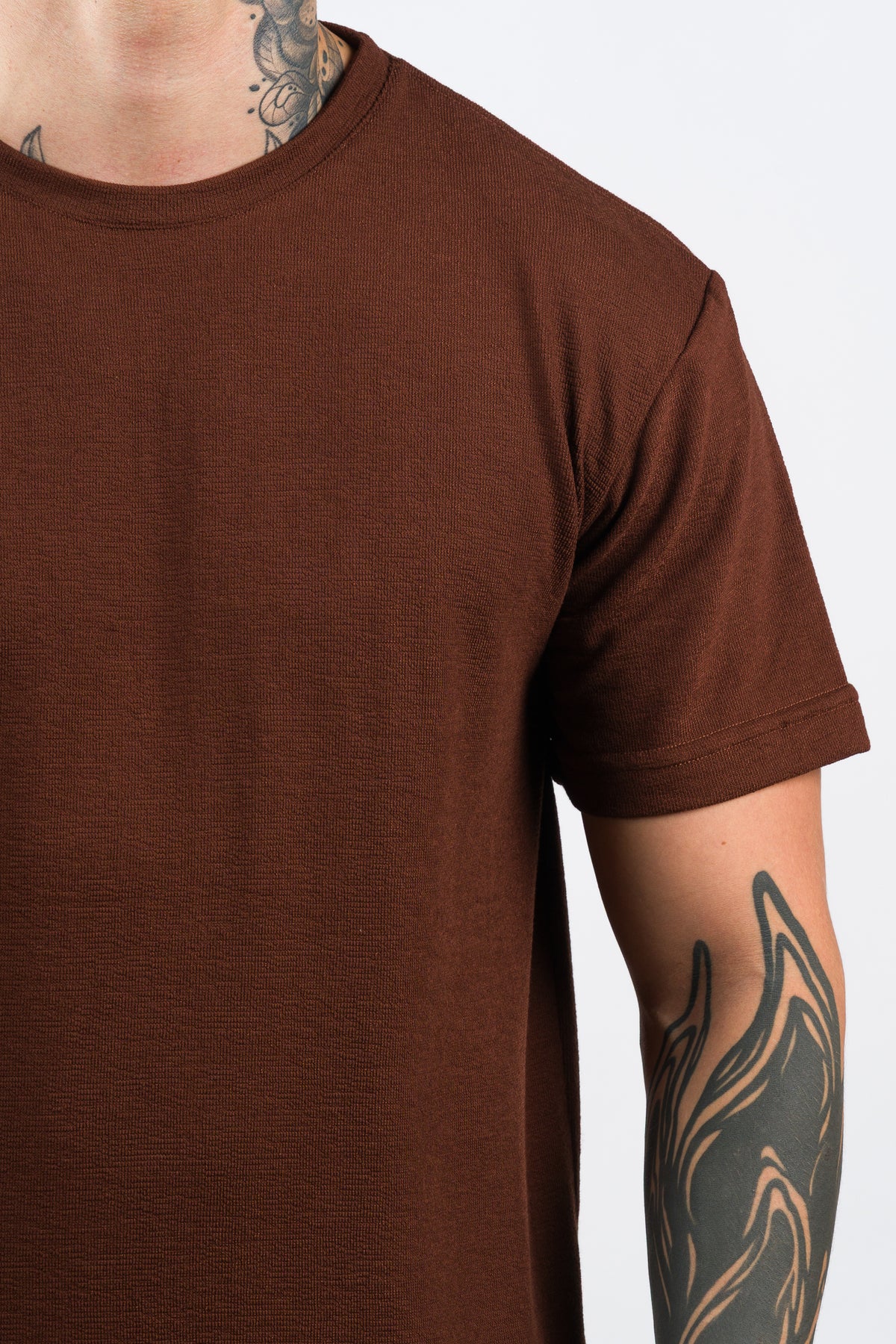 T-Shirt Text DL Café Oscuro