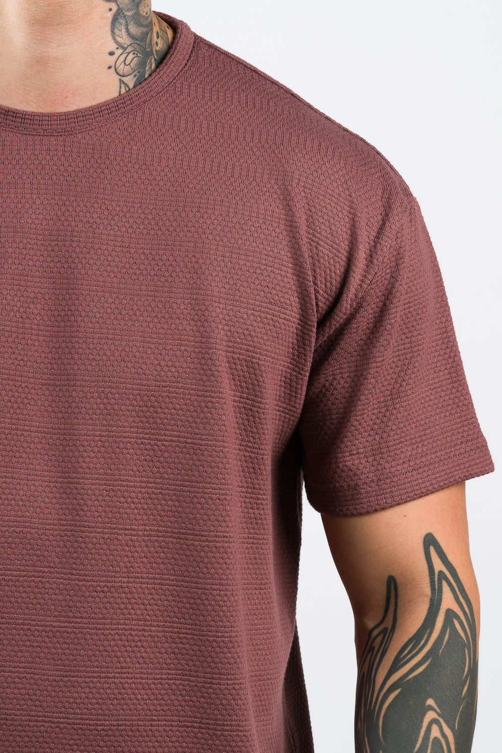 T-Shirt Text Ch Dark Rose