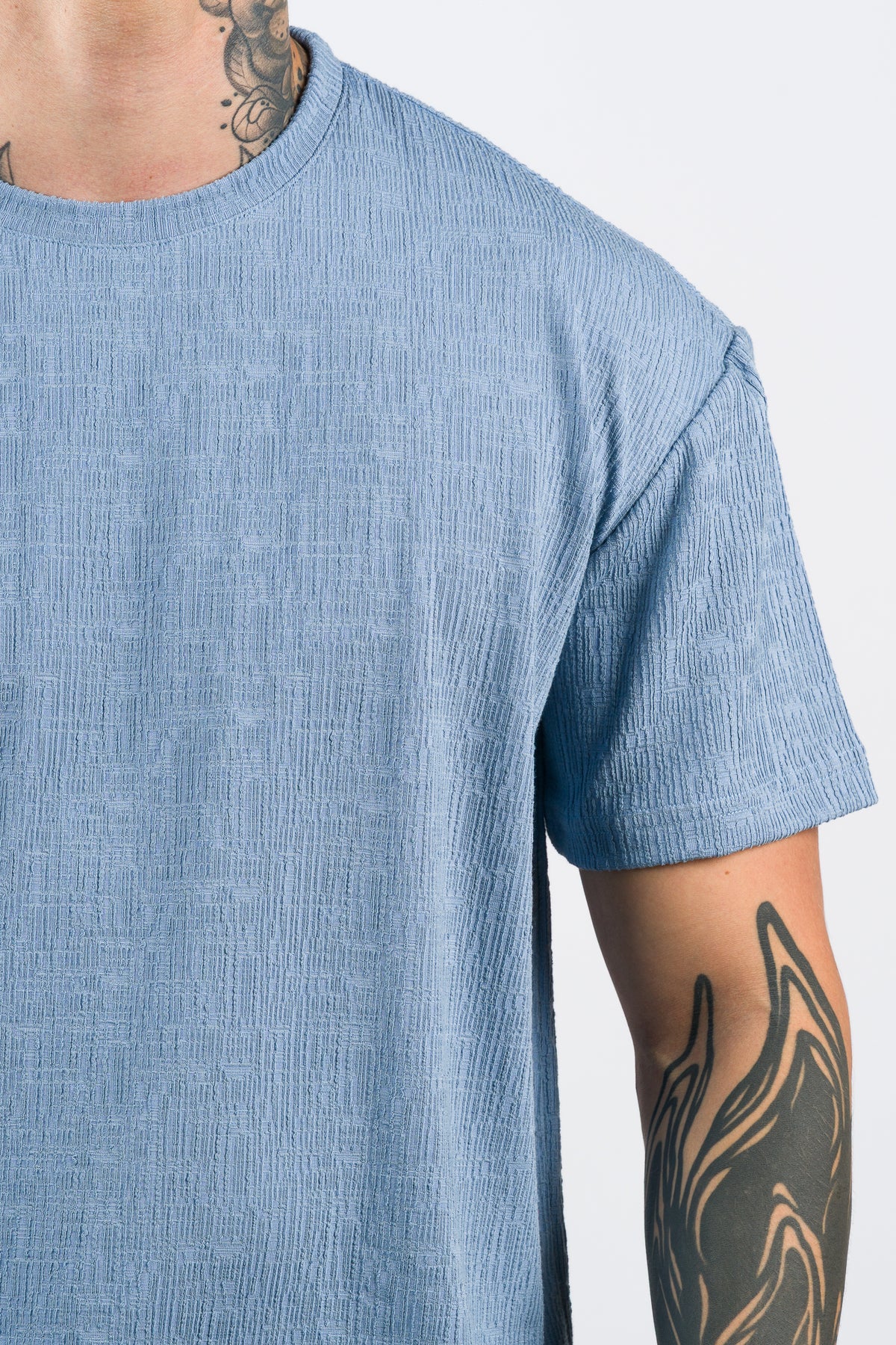 T-Shirt Text CZ Celeste