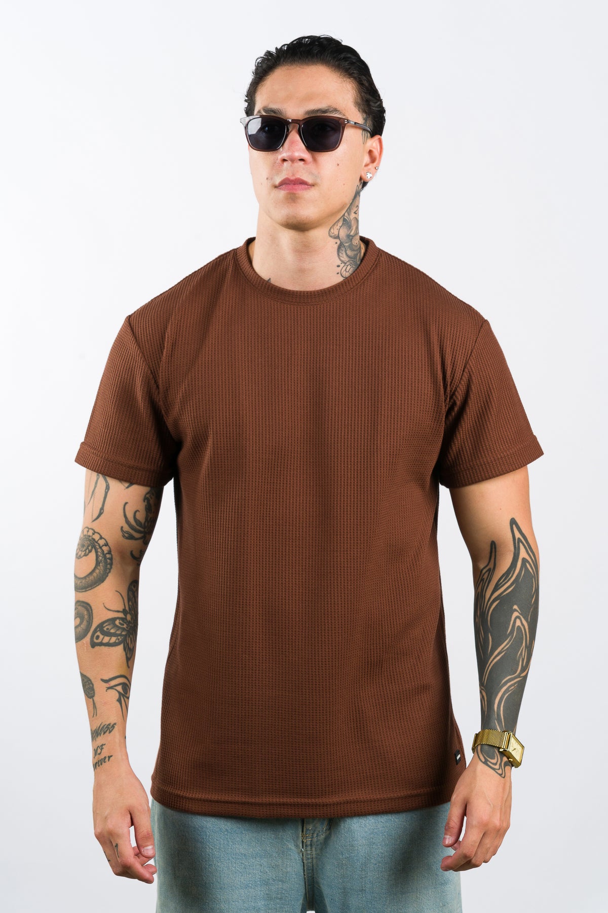 T-Shirt Text Q Café Oscuro - Voszmen