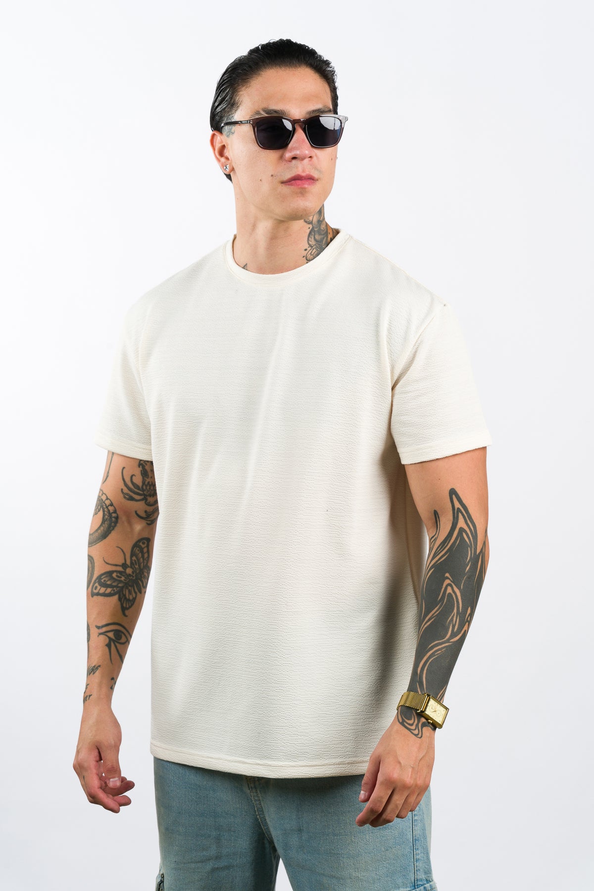 T-Shirt Text Rk Crema