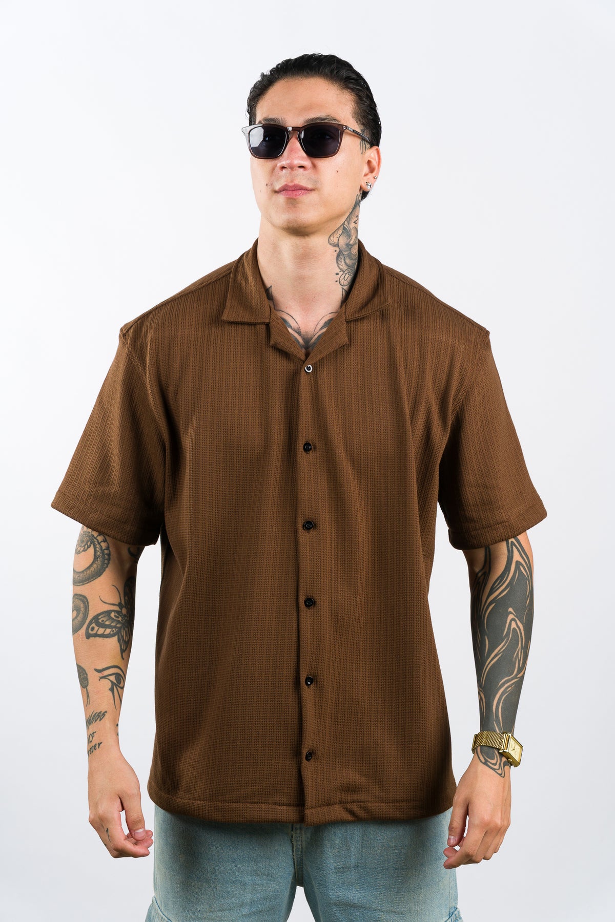 Camisa Text Mo Café