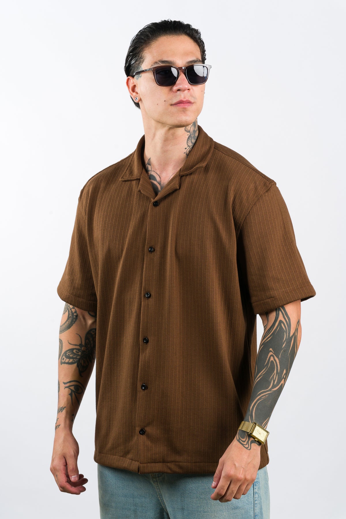 Camisa Text Mo Café