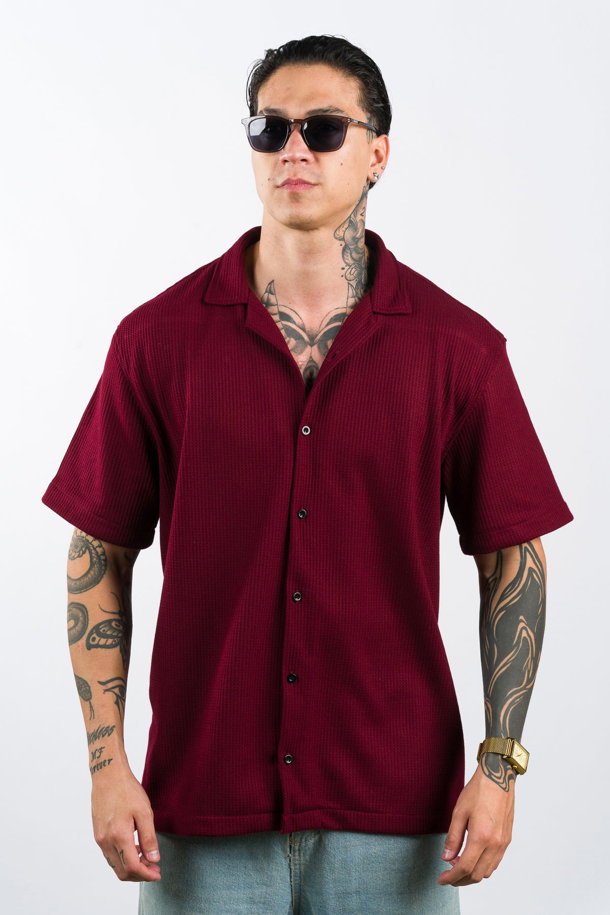 Camisa Text Q Vino - Voszmen