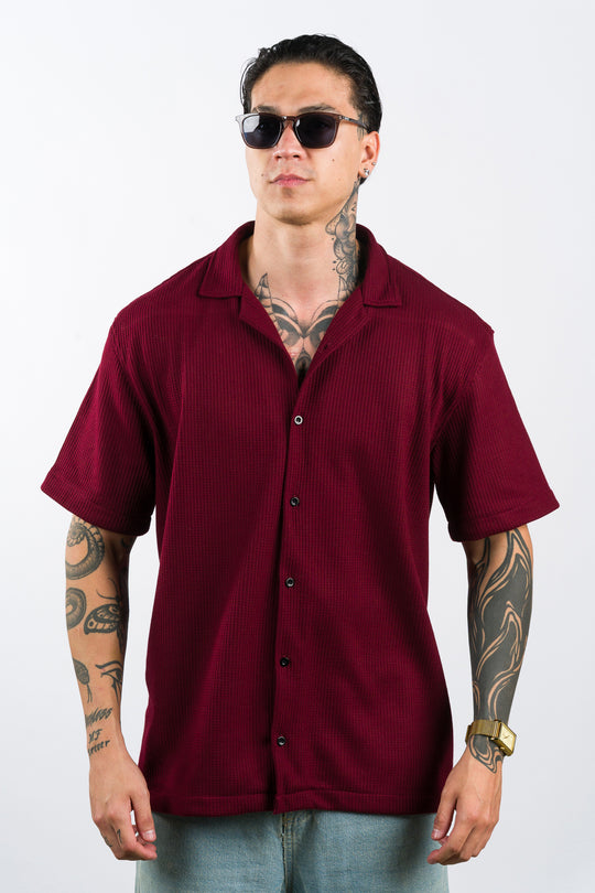 Camisa Text Q Vino