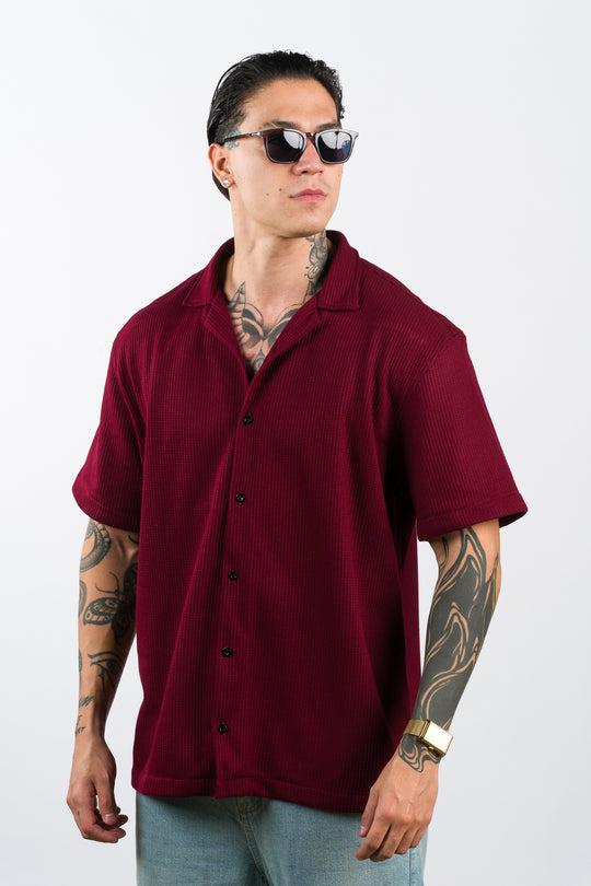 Camisa Text Q Vino