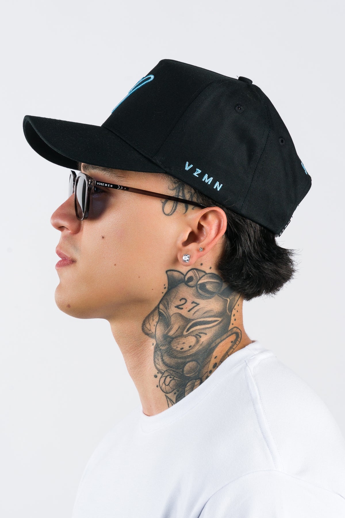 Gorra VZMN Negra Celeste - Voszmen