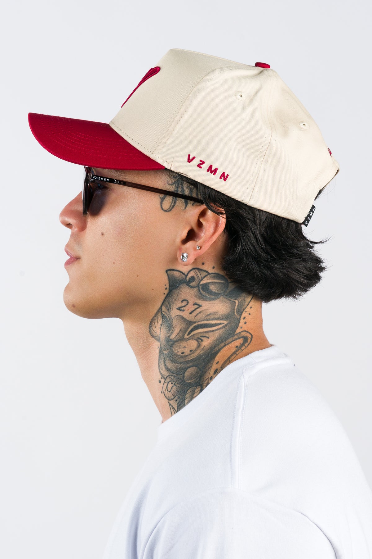 Gorra VZMN Crema Vino - Voszmen