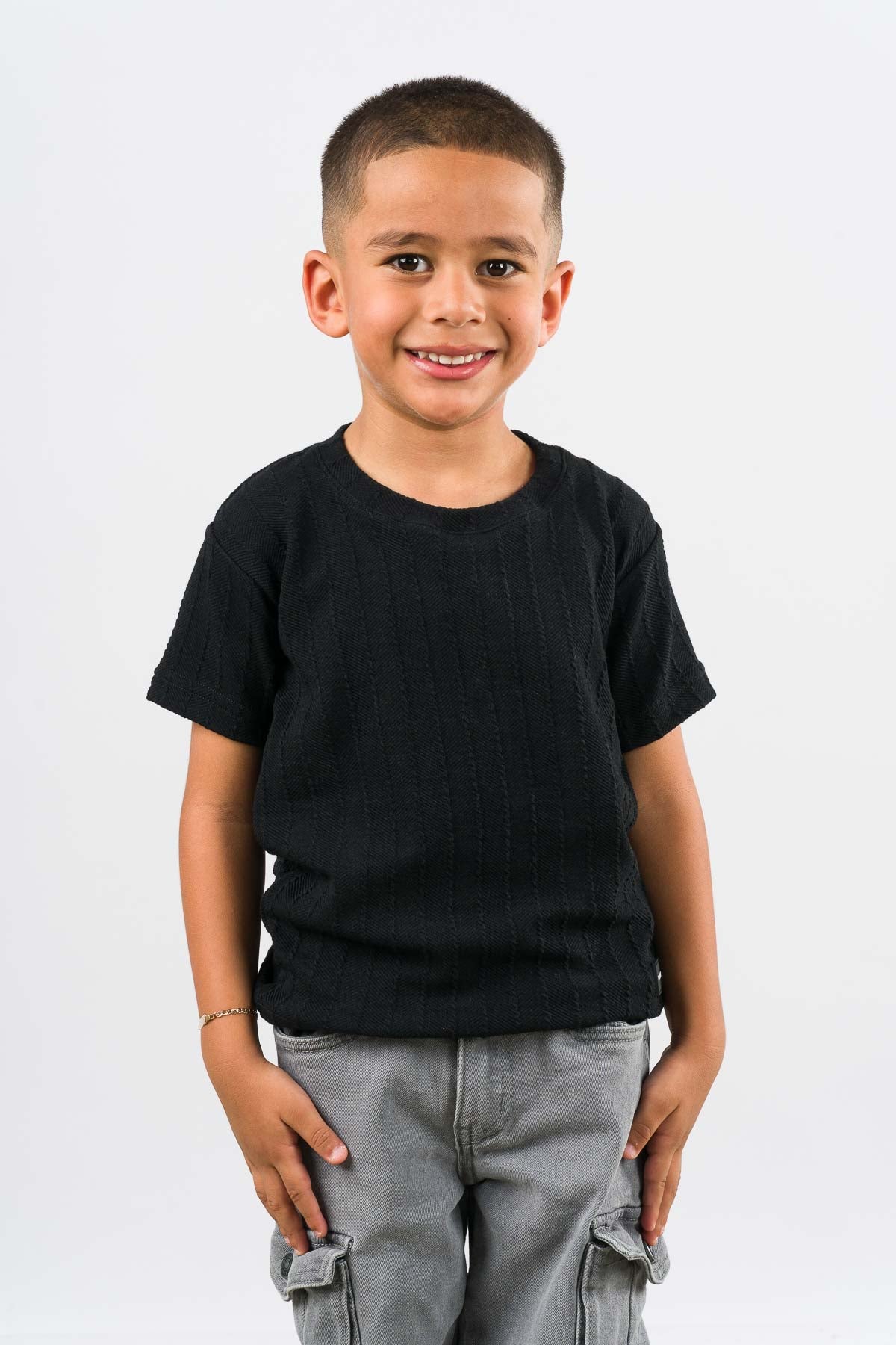 T-Shirt Text Kr Kid Negro - Voszmen