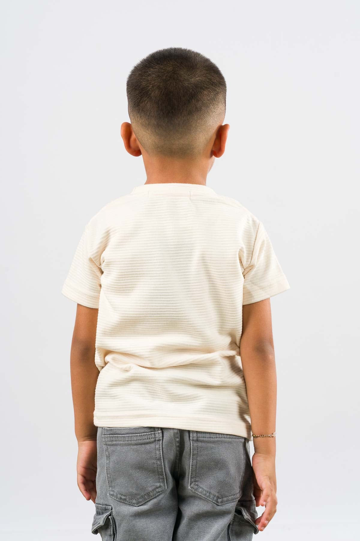 T-Shirt Text B Kid Crema - Voszmen