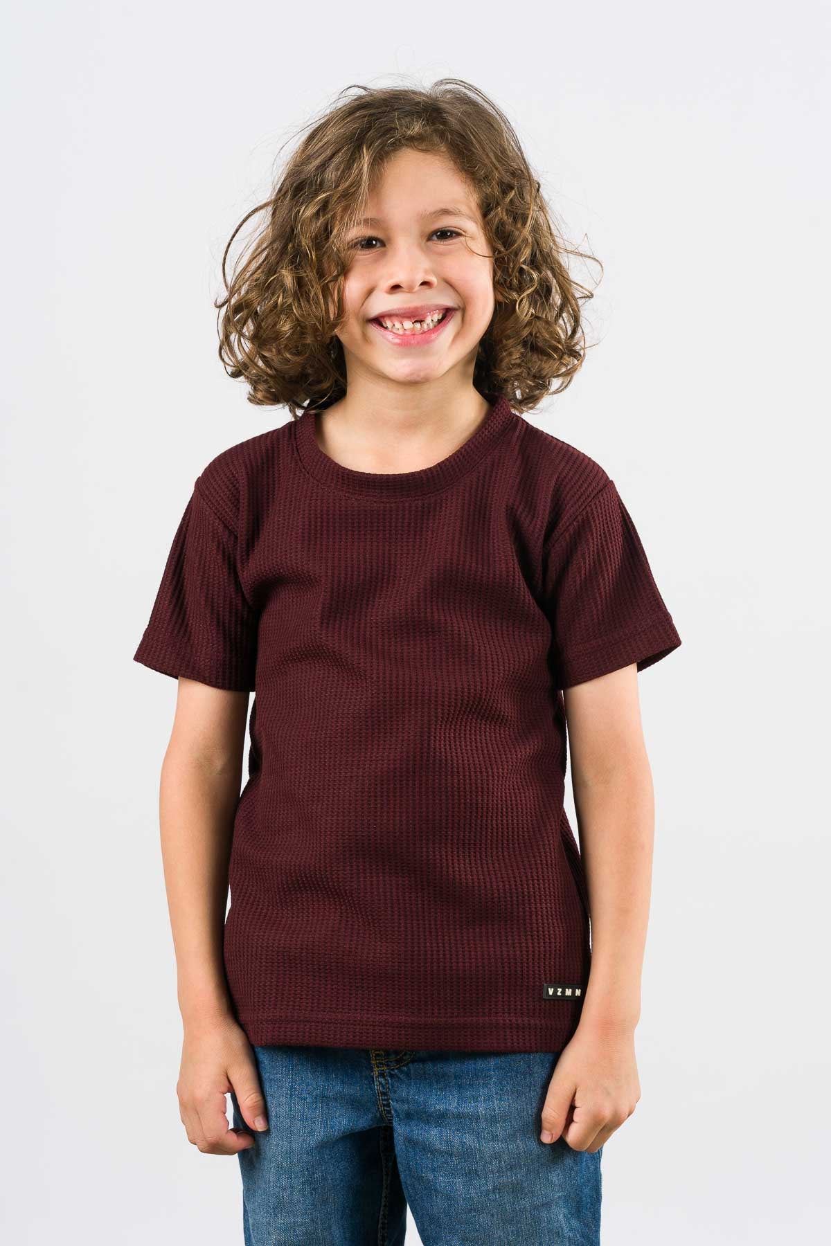 T-Shirt Text Q Kid vino - Voszmen