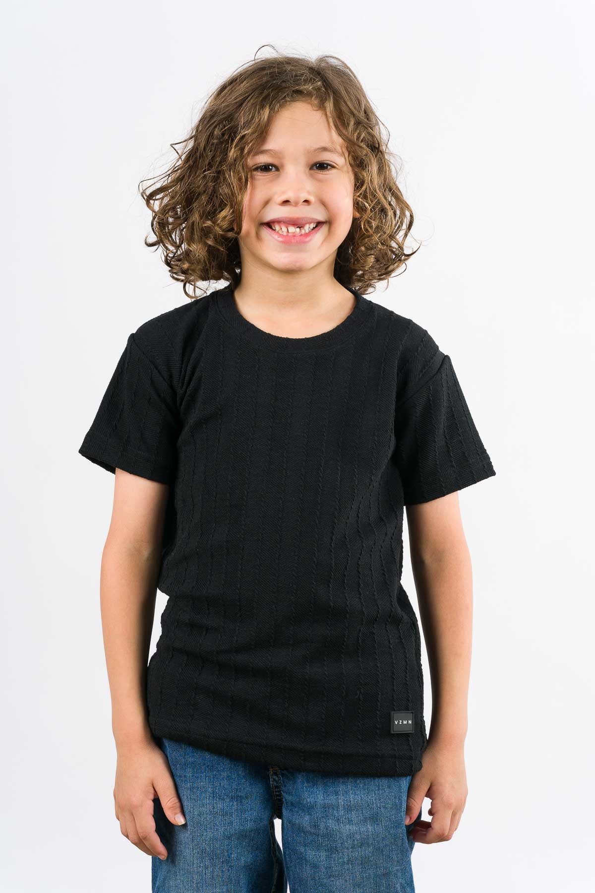 T-Shirt Text Kr Kid Negro - Voszmen