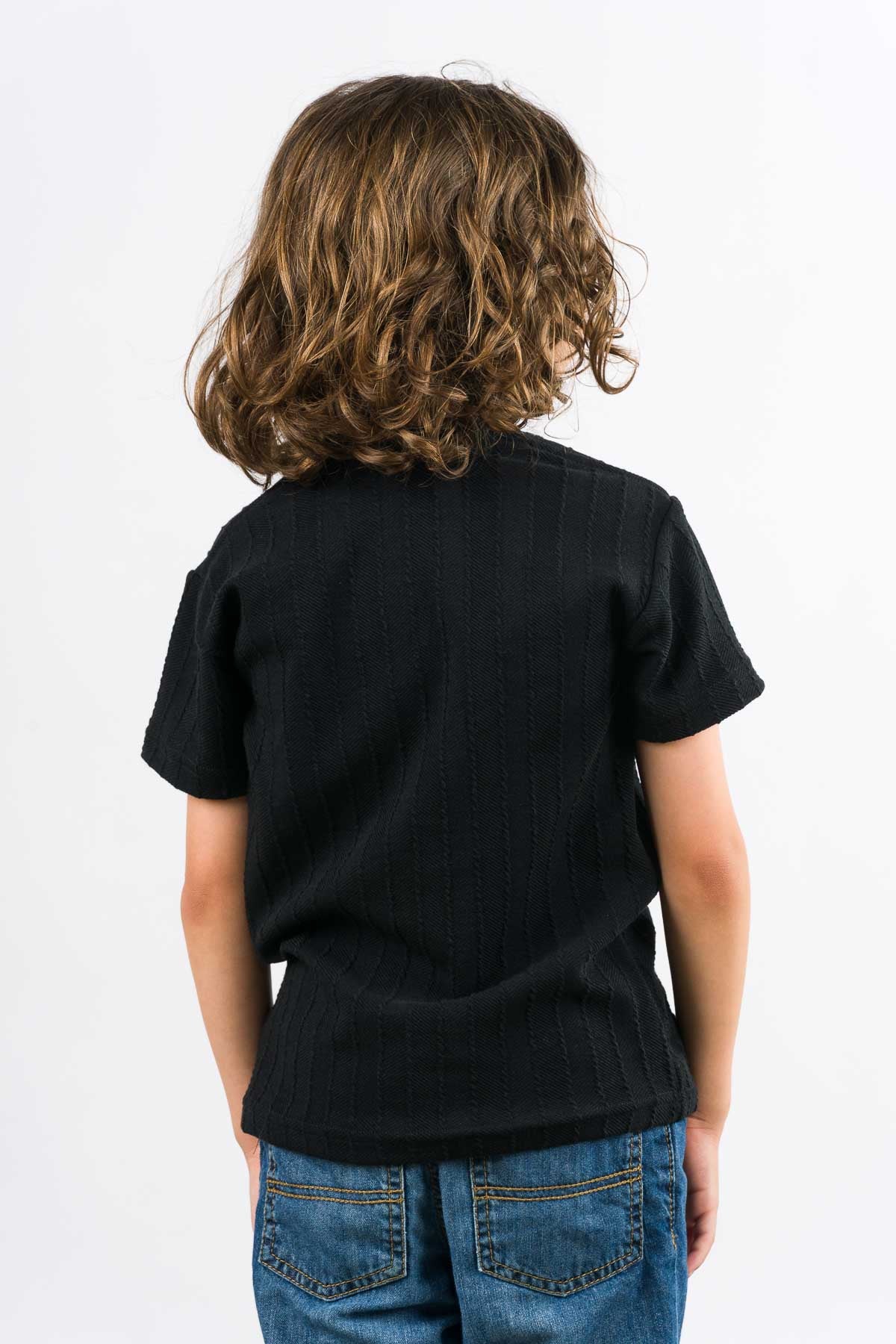 T-Shirt Text Kr Kid Negro - Voszmen