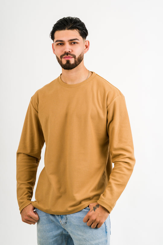 Camiseta ML Text FZ Mostaza