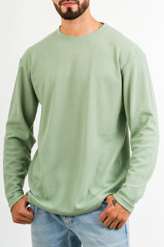 Camiseta ML Text Q Verde Pastel