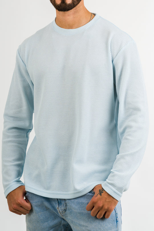 Camiseta ML Text Q Celeste Claro