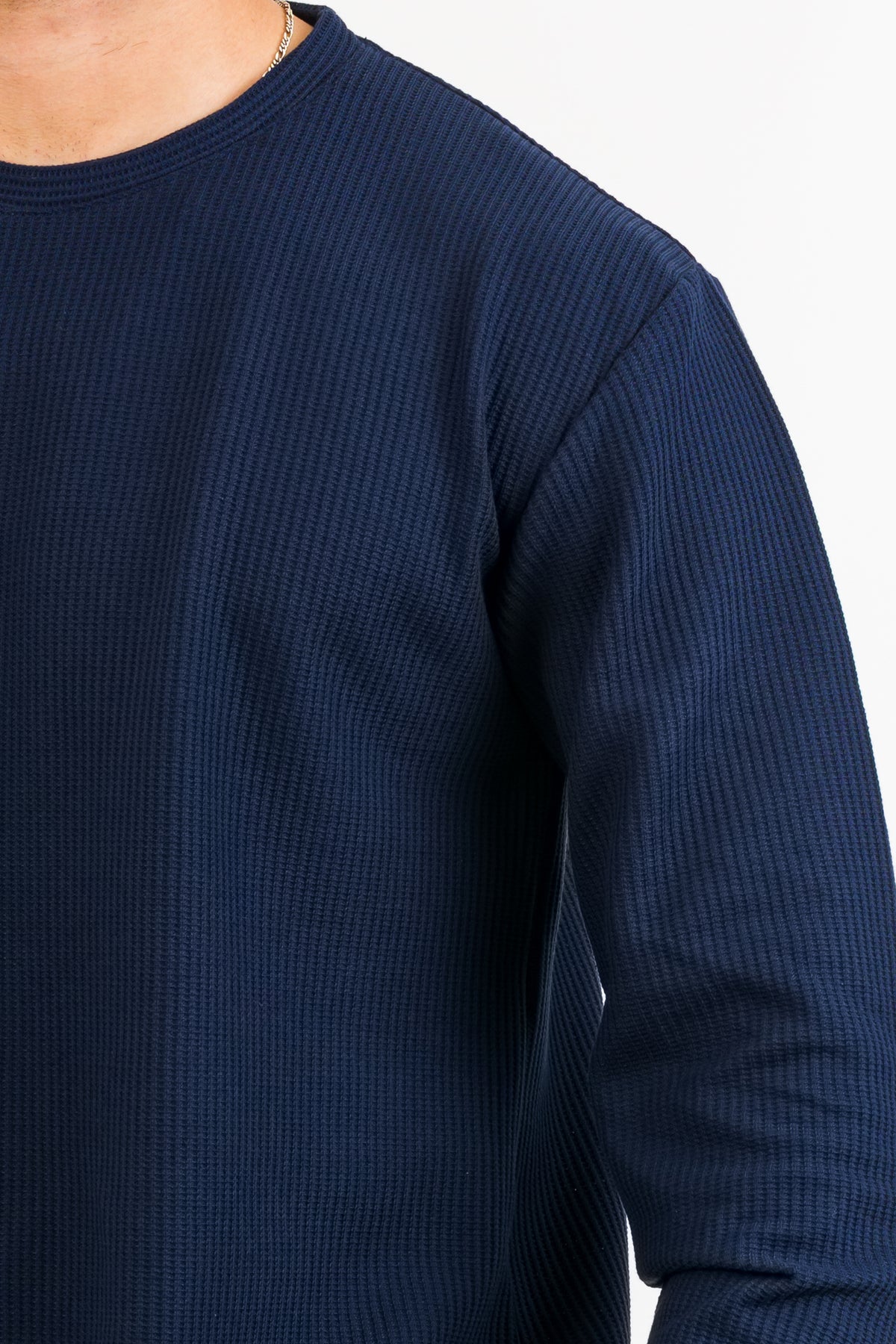 Camiseta ML Text Q Azul Navy - Voszmen