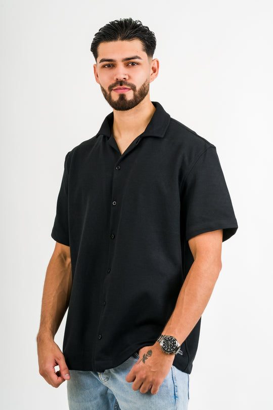 Camisa Text F Negro