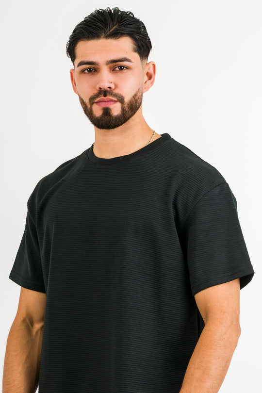 T-Shirt Text B Negro