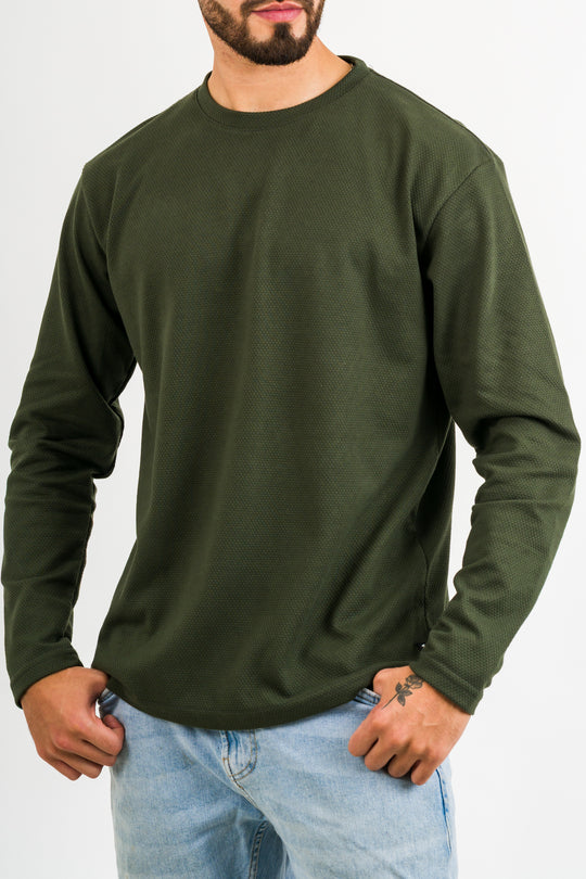 Camiseta ML Text D Verde Musgo