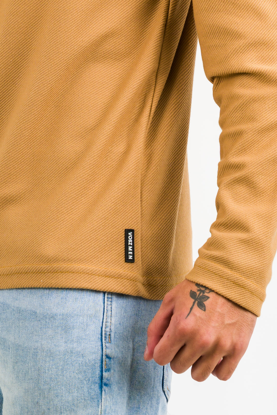 Camiseta ML Text FZ Mostaza