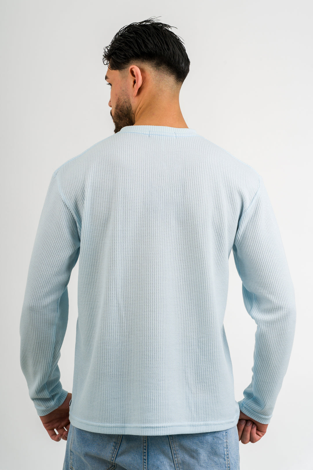 Camiseta ML Text Q Celeste Claro