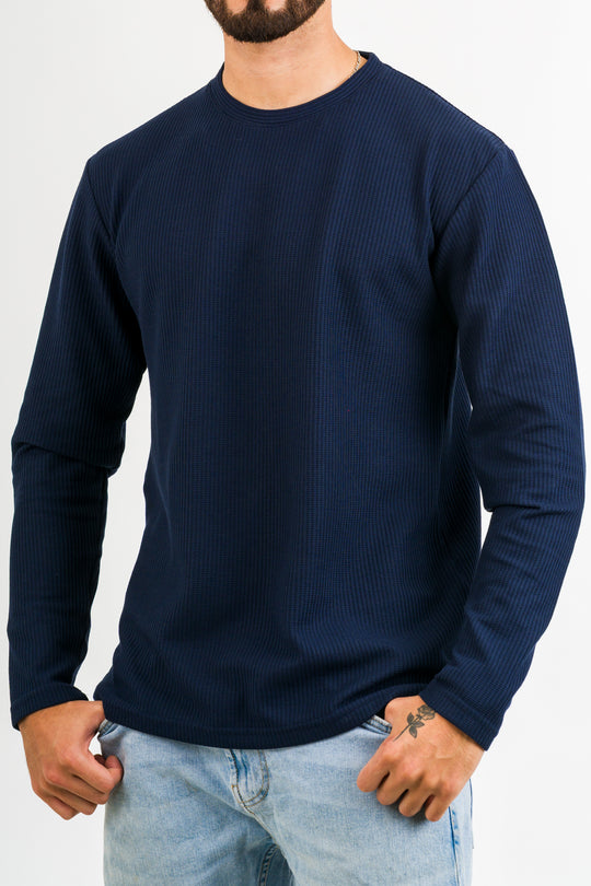 Camiseta ML Text Q Azul Navy