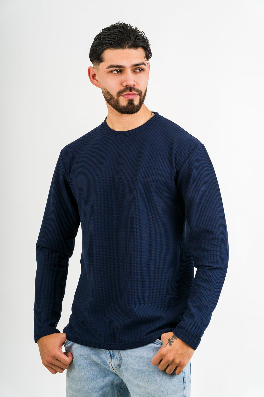 Camiseta ML Text Q Azul Navy