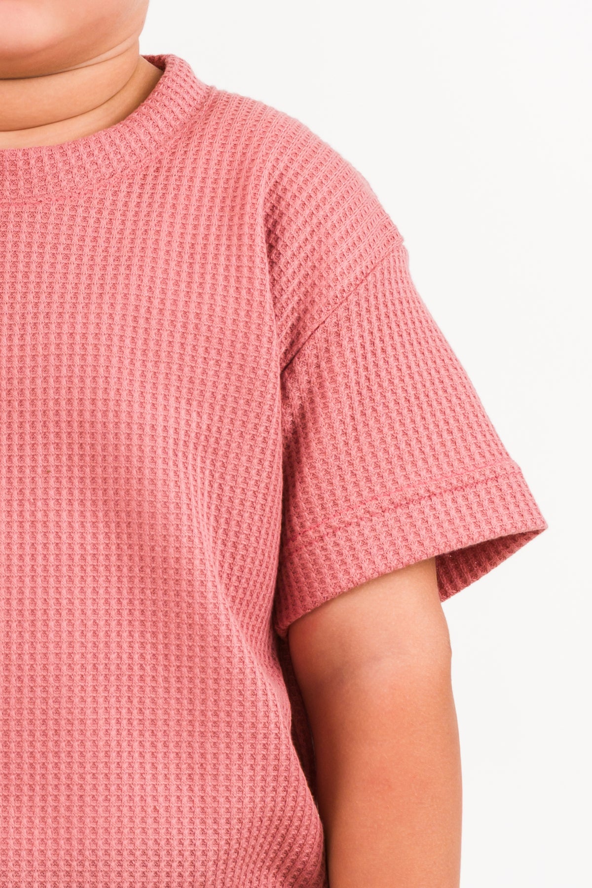 T-Shirt Text Q Kid Dark Rose - Voszmen