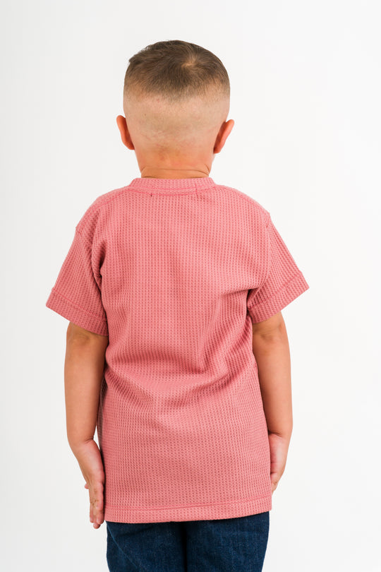 T-Shirt Text Q Kid Dark Rose