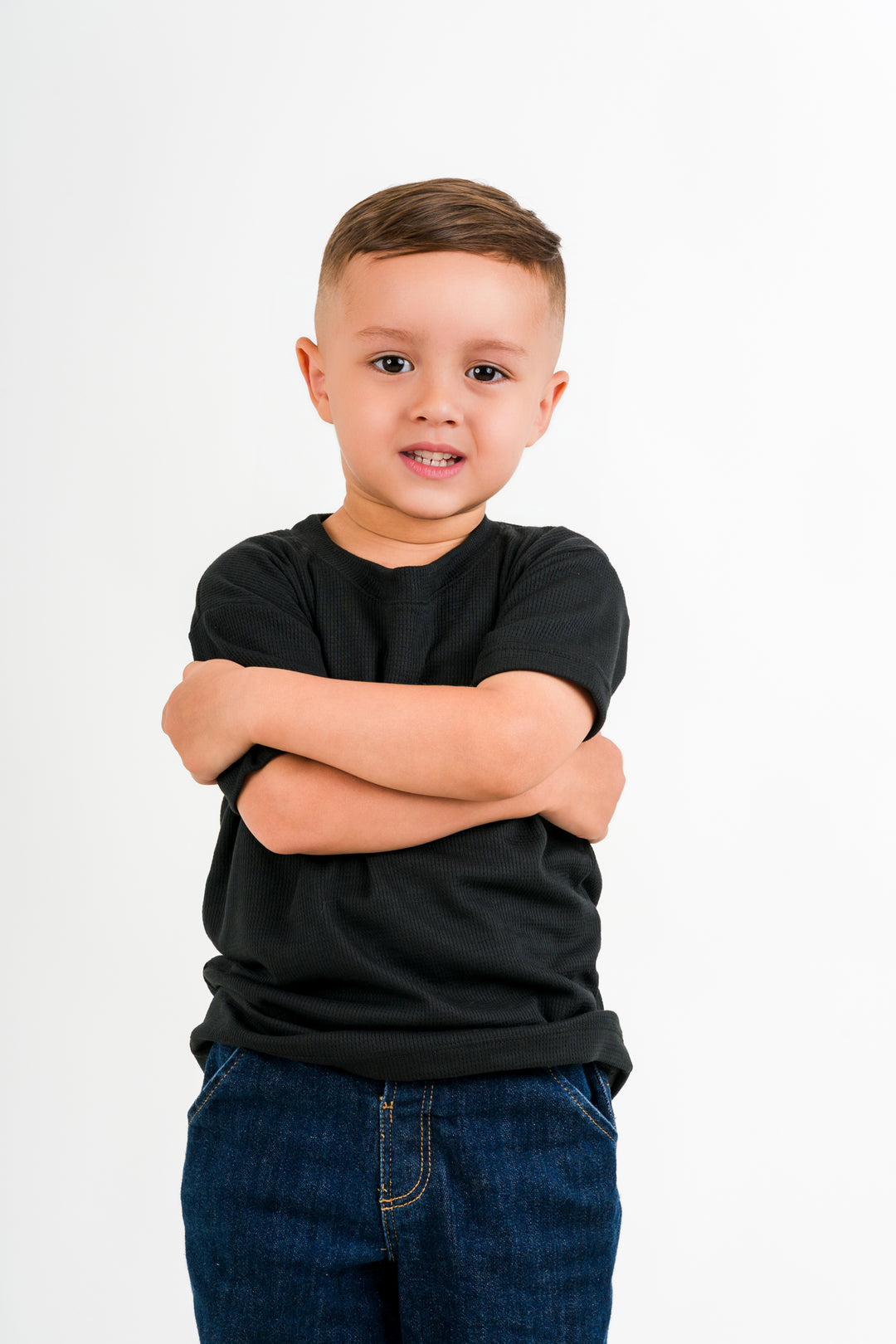 T-Shirt Text M Kid Negro