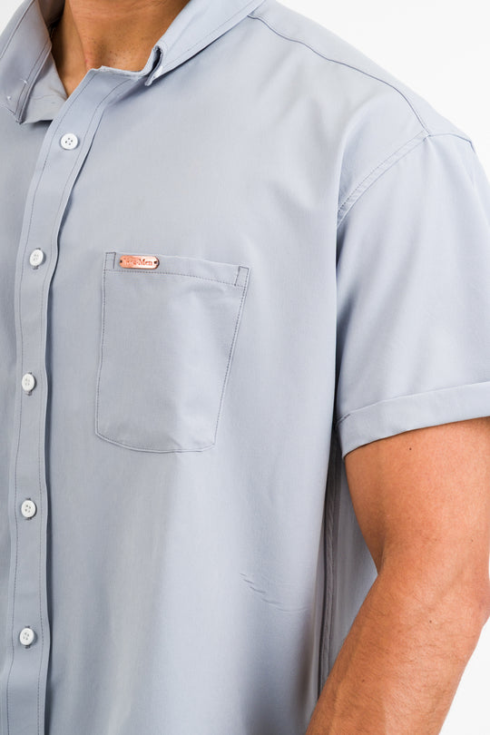 Camisa Button Triple Gris