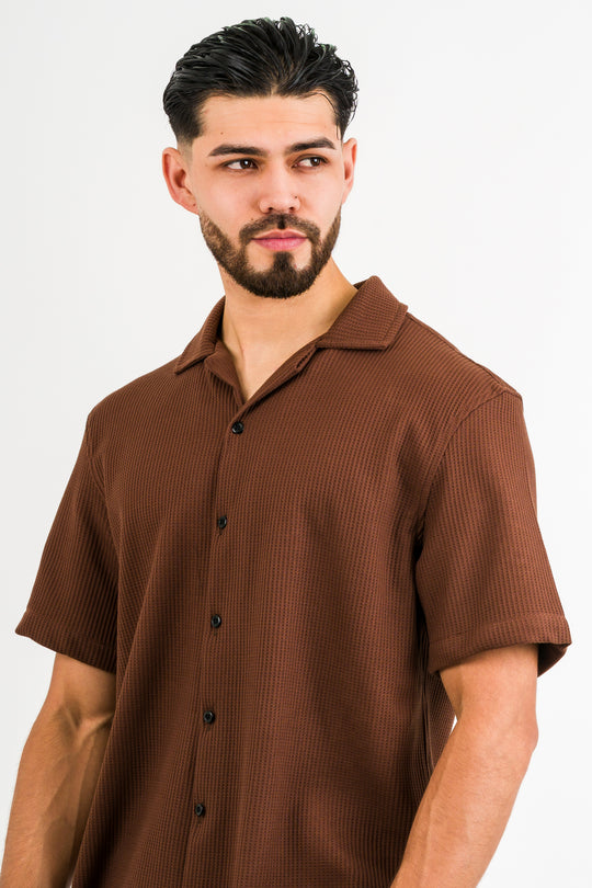 Camisa Text Q Café