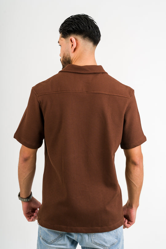 Camisa Text Q Café