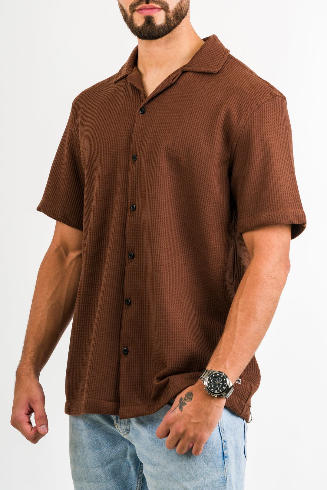 Camisa Text Q Café