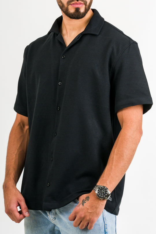 Camisa Text F Negro