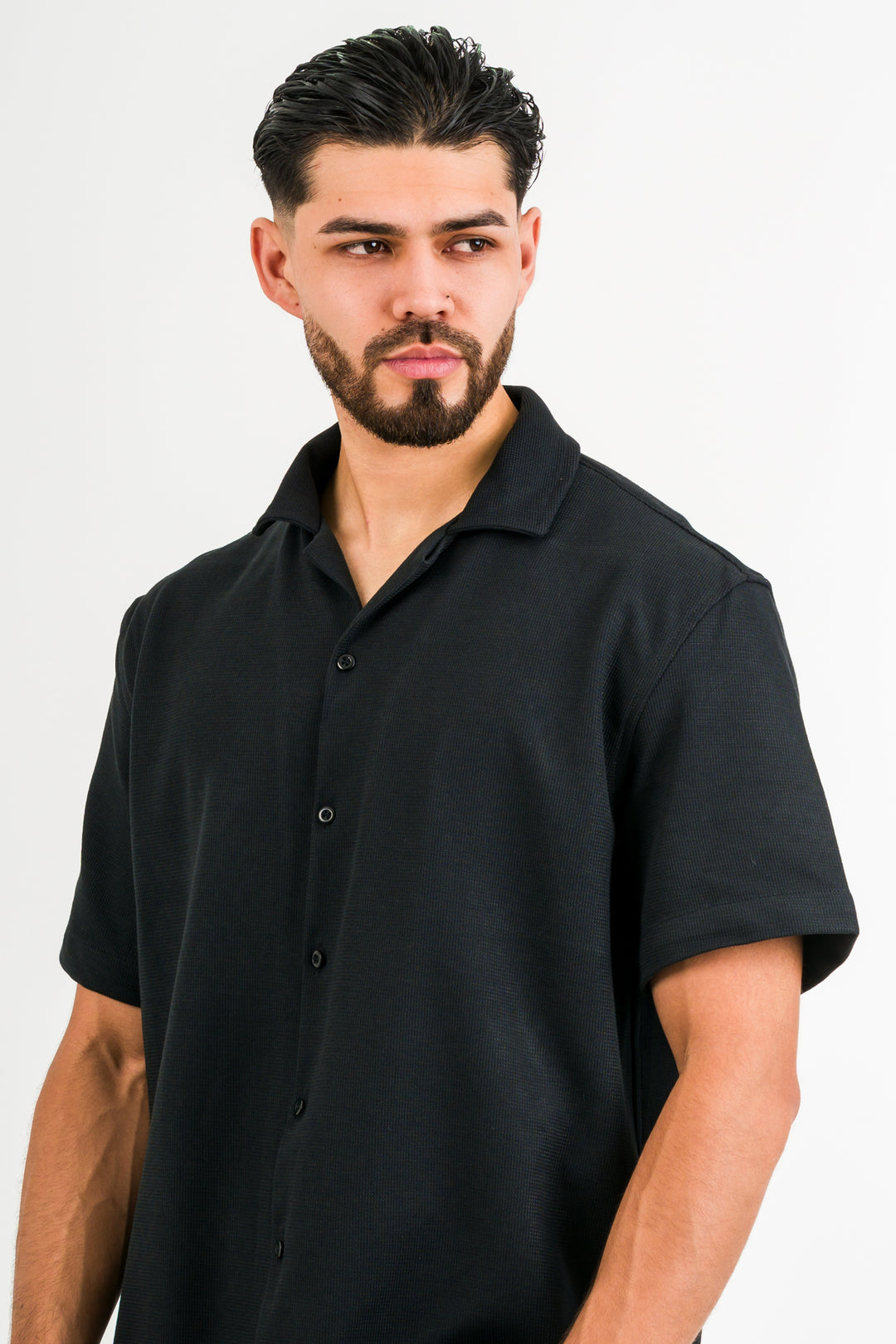 Camisa Text F Negro