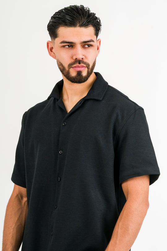Camisa Text F Negro