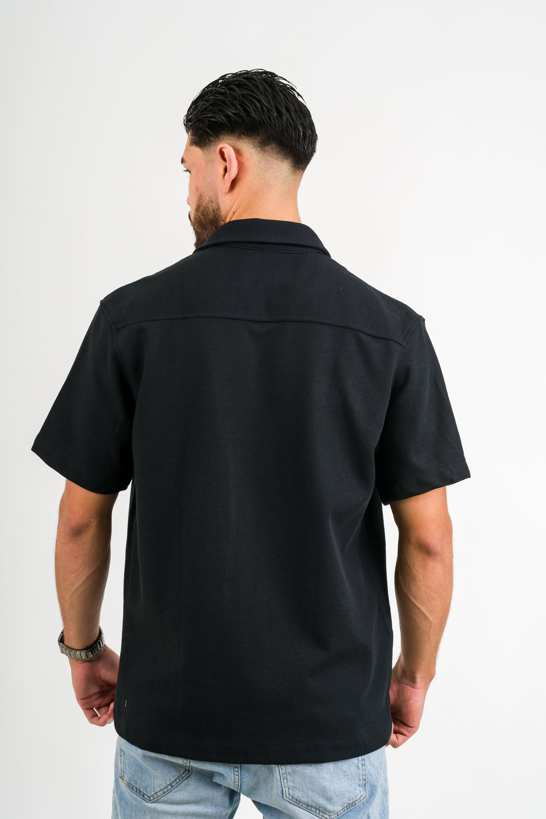 Camisa Text F Negro