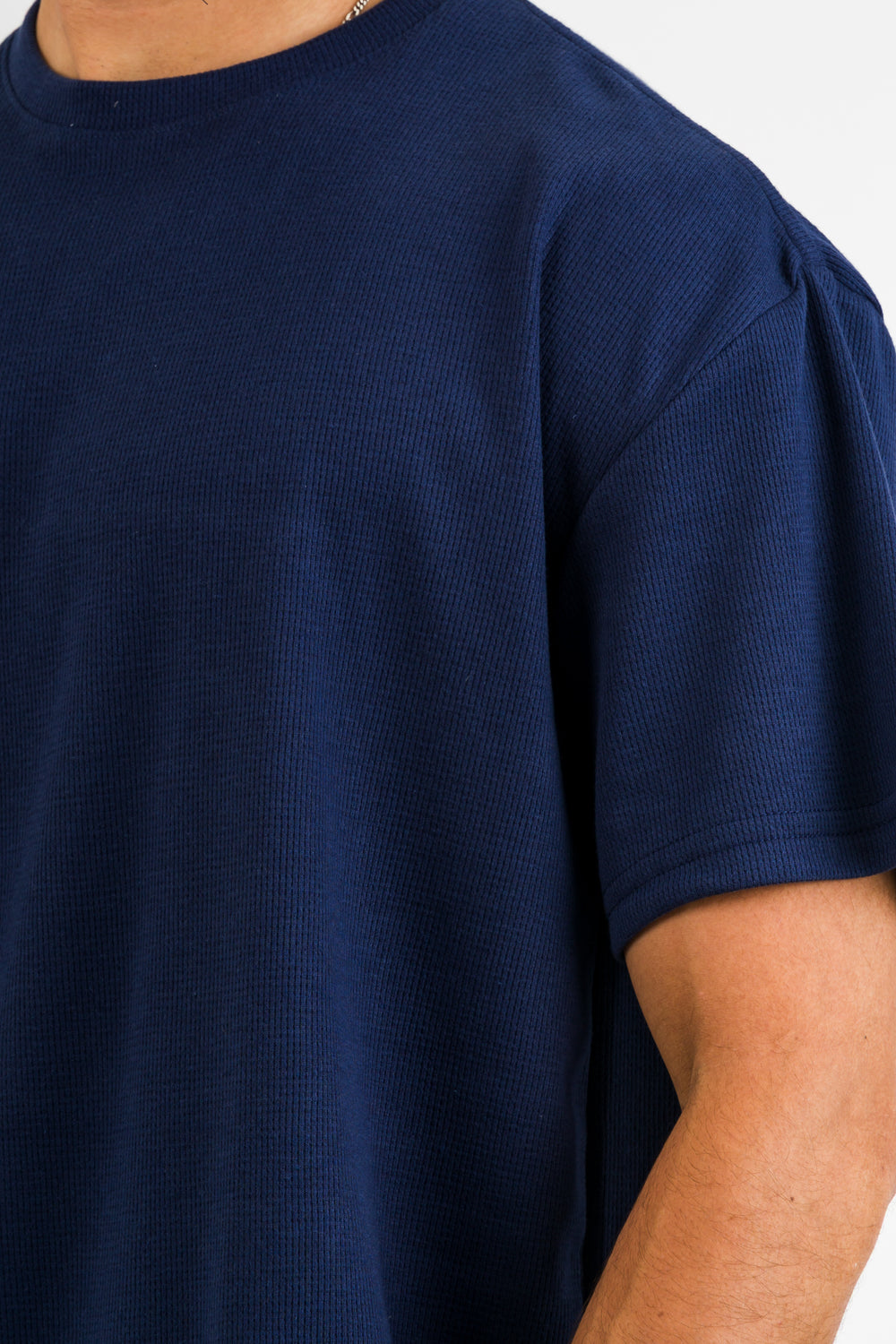 T-Shirt Text M Azul Navy