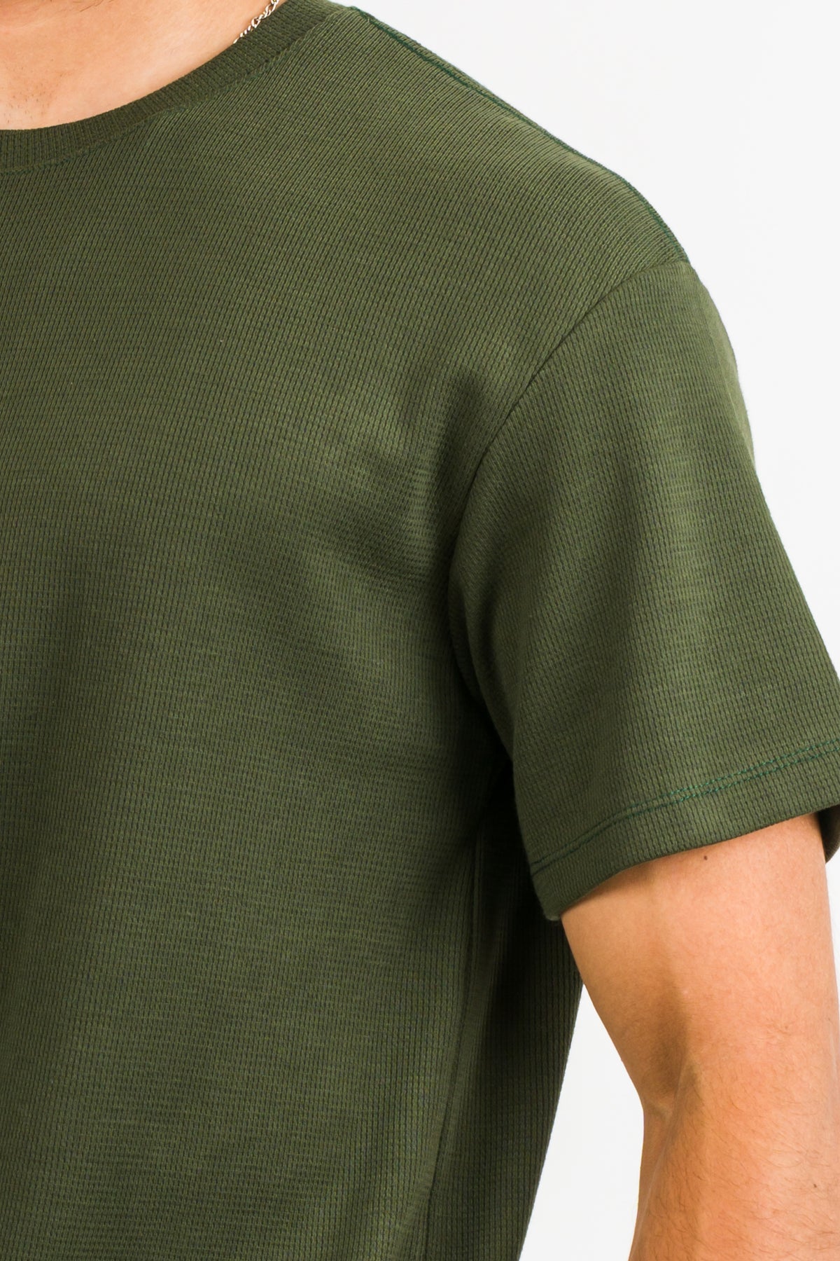 T-Shirt Text M verde musgo - Voszmen