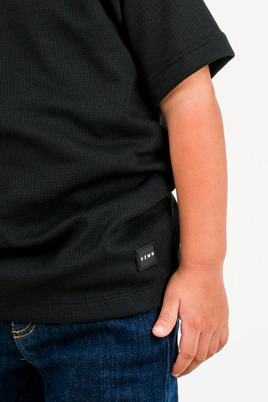 T-Shirt Text M Kid Negro
