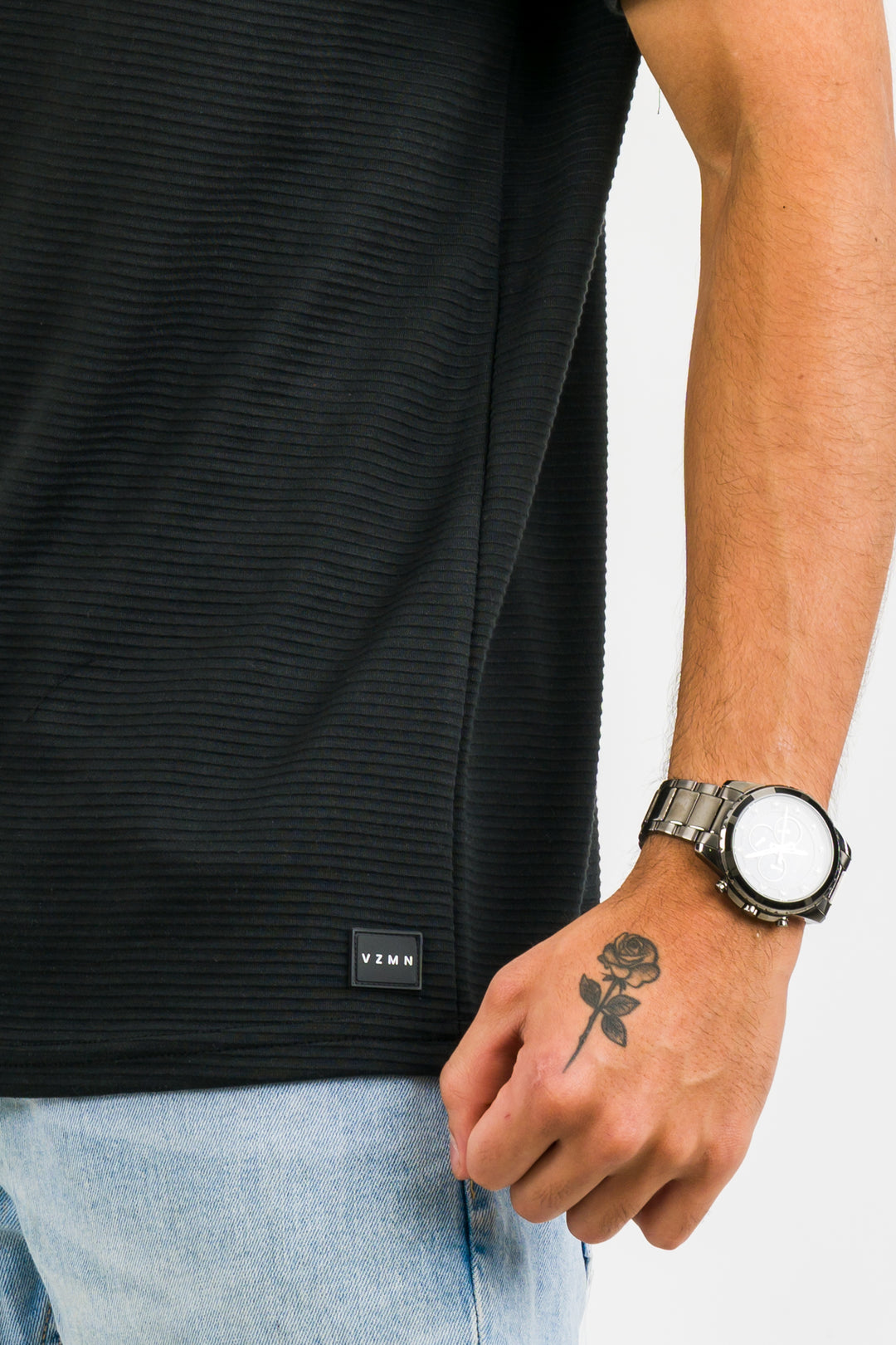 T-Shirt Text B Negro