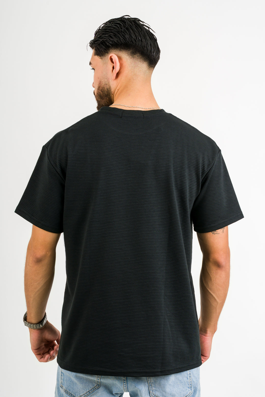 T-Shirt Text B Negro